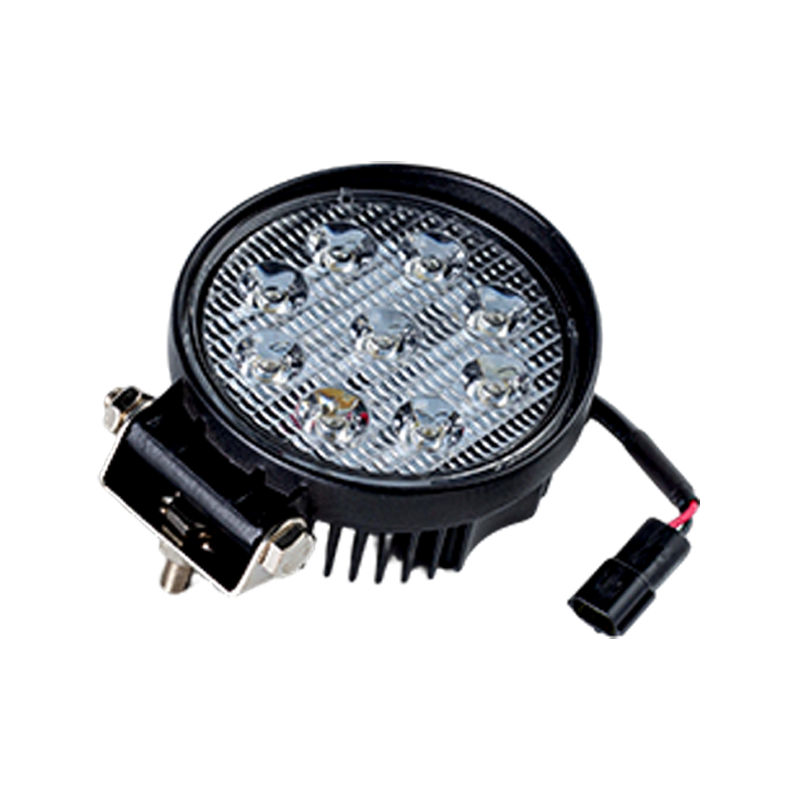 IP67 001 Luz de trabalho redonda de 9 LEDs para serviços pesados ​​para veículos industriais