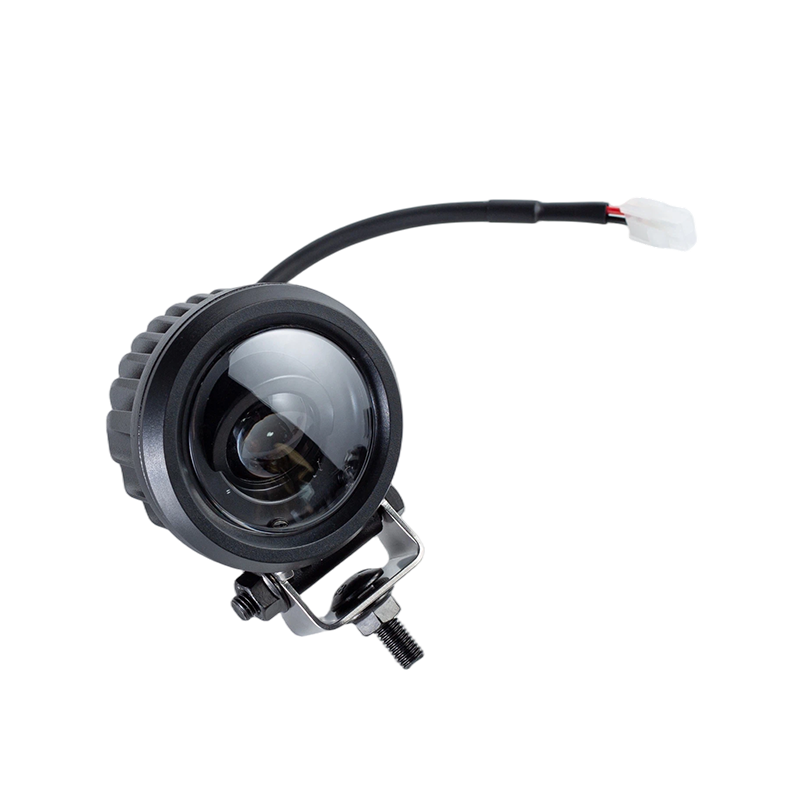 Luz de advertência de segurança da empilhadeira do ponto azul redondo oblíquo de IP67 5W DC9-80V
