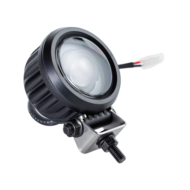 Luz de advertência de segurança da empilhadeira do ponto azul redondo oblíquo de IP67 5W DC9-80V