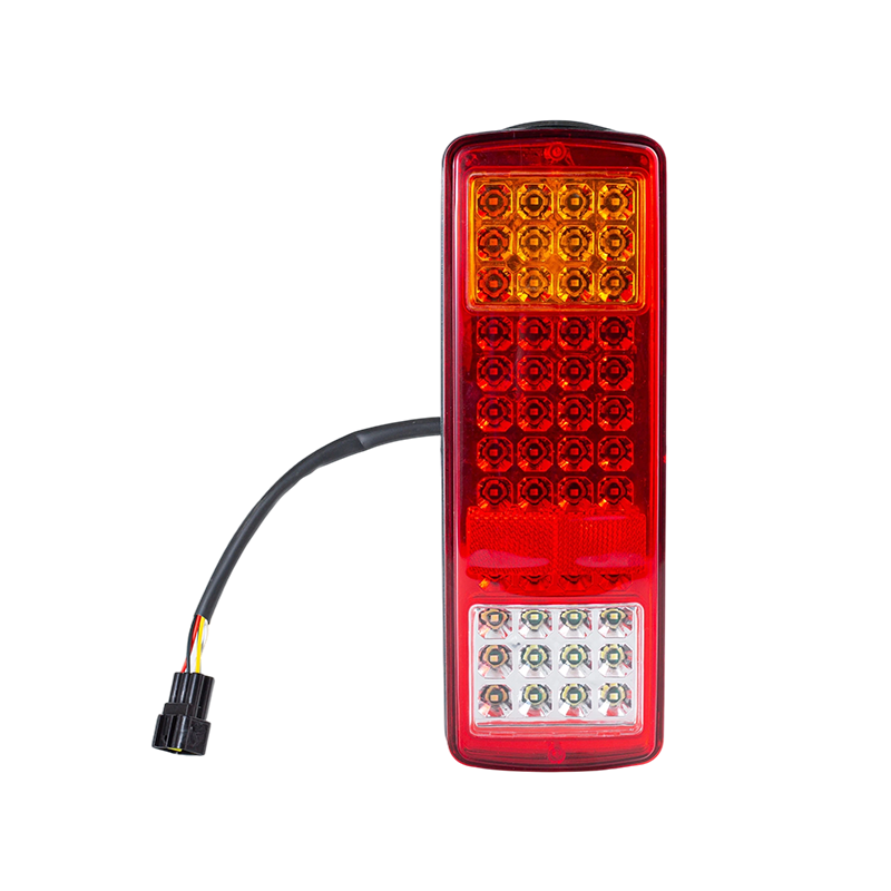 FLDJ-SSWD-002 IP55 6W DC12-24V Luz traseira LED integrada de 3 cores (sinal de direção + luz de posição + luz reversa)