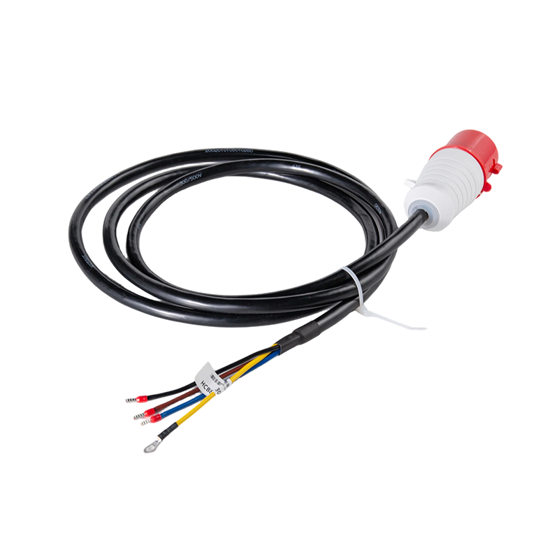 Chicote de fios completo com entrada de energia externa para maquinaria de construção resistente